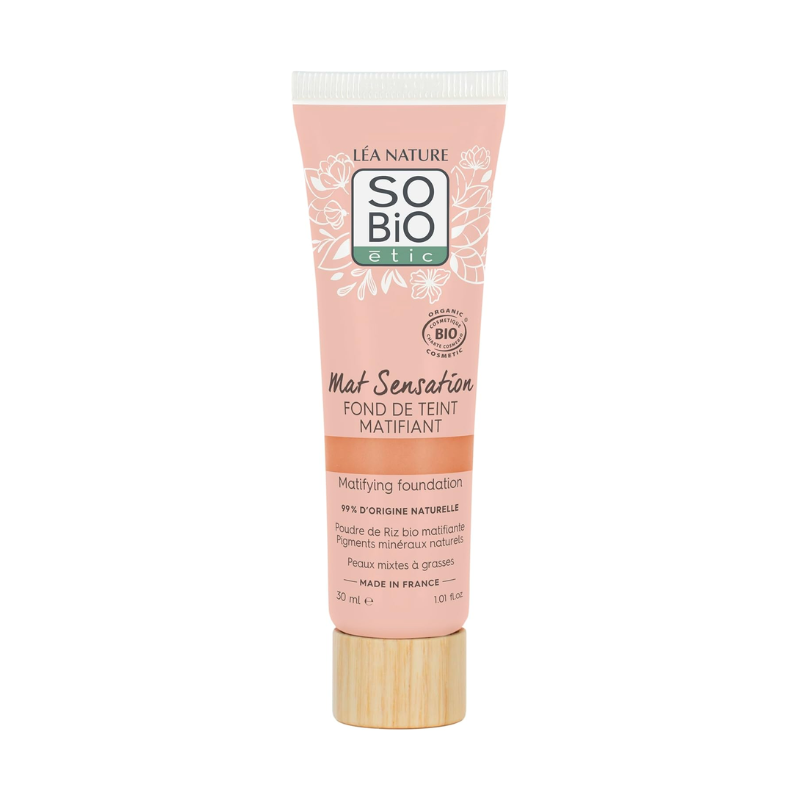 Fond de Teint Mat Sensation 35 Sable Doré 30ml Bio