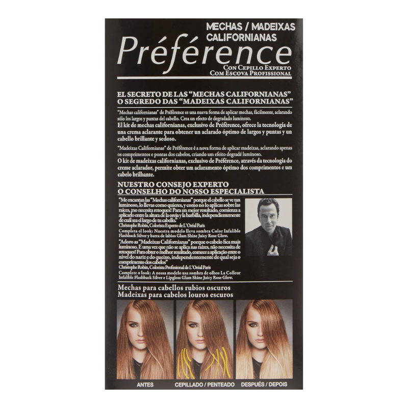 Préférence Tie & Dye Ombré N°3 – Kit Éclaircissant Balayage & Mèches Californiennes