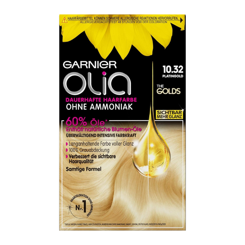 Olia 10.32 Platinum Gold Coloration Permanente Sans Ammoniaque