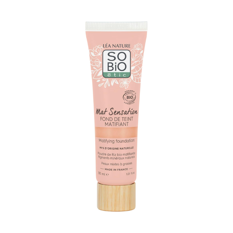 Fond de Teint Mat Sensation 15 Vanille Rosé 30ml Bio