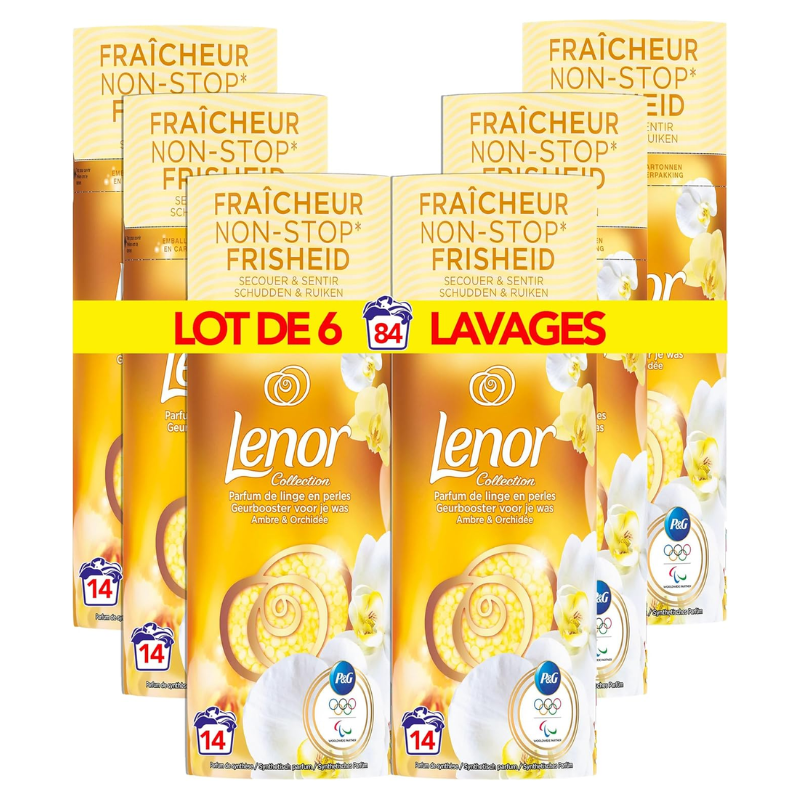 Perles Parfum de Linge Ambre & Orchidée – Booster de fraîcheur 165 g
