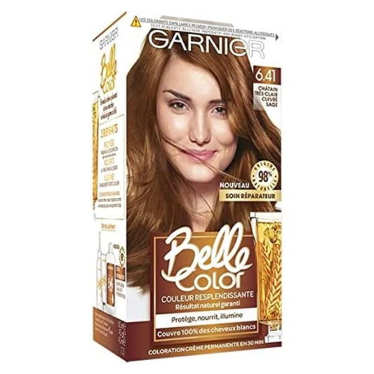 Belle Color 6.41 Châtain Très Clair Cuivré – Coloration Permanente Nourrissante