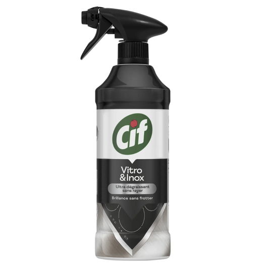 Spray Nettoyant Inox & Vitro – Dégraissant Cuisine Anti-traces 435 ml