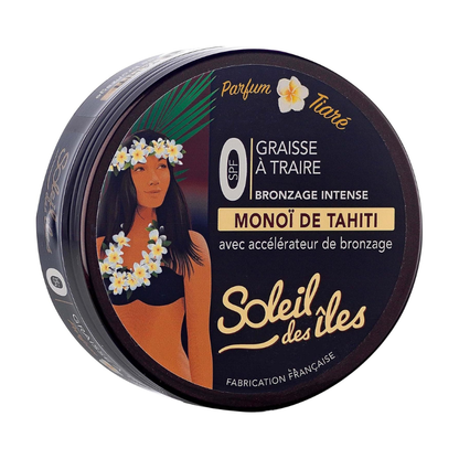 Graisse à Traire au Monoï de Tahiti 100% Naturel avec accélérateur de bronzage 150 ml